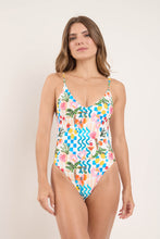 Load image into Gallery viewer, Model Front: Rio De Sol One-Piece Al-Mare Hype