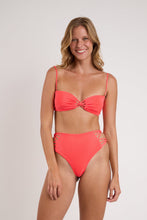 Load image into Gallery viewer, Model Front: Rio De Sol Set Set Malibu-Folia Bandeau-Iris Highwaist-Spin-Iris