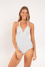 Load image into Gallery viewer, Model Front: Rio De Sol One-Piece Linea-White Mel-Op