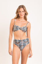 Load image into Gallery viewer, Model Front: Rio De Sol Bottom Bottom Ikat Hotpants