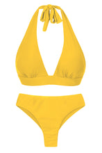 Load image into Gallery viewer, Product Front: Rio De Sol Set Set Sunflower Halter-Cos Ciao
