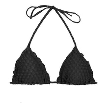 Load image into Gallery viewer, Product Front: Rio De Sol Top Top Kiwanda Preto Frufru
