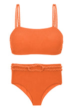 Load image into Gallery viewer, Product Front: Rio De Sol Set Set St-Tpz-Tangerina Reto Hotpant-High