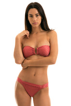 Load image into Gallery viewer, Model Front: Rio De Sol Bottom Bottom Kiwanda Madras Bandeau