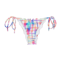 Load image into Gallery viewer, Product Front: Rio De Sol Bottom Calcinha Plaid Frufru