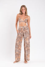 Load image into Gallery viewer, Gallery: Rio De Sol Beach Trousers Leopard Wide Pants