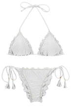 Load image into Gallery viewer, Product Front: Rio De Sol Set Set Shimmer-White Frufru