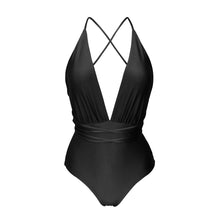Load image into Gallery viewer, Product Front: Rio De Sol One-Piece Shimmer-Black New Vegas