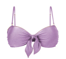 Load image into Gallery viewer, Product Front: Rio De Sol Top Top Shimmer-Harmonia Bandeau-Knot