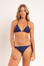 Load image into Gallery viewer, Model Front: Rio De Sol Top Top Touch-Marinho Frufru