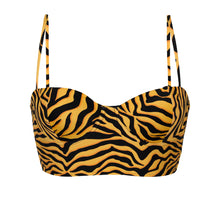 Load image into Gallery viewer, Product Front: Rio De Sol Top Top Wild-Orange Balconet-Anna
