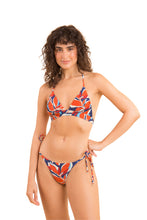 Load image into Gallery viewer, Model Front: Rio De Sol Top Top Leaves Tri-Cos

