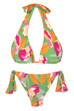Load image into Gallery viewer, Product Front: Rio De Sol Set Set Green-Bloom Halter-Double Italy
