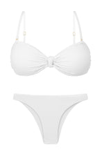 Load image into Gallery viewer, Product Front: Rio De Sol Set Set Bora-White Bandeau-Joy Leblon
