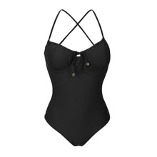 Load image into Gallery viewer, Product Front: Rio De Sol One-Piece Dots-Black Julia
