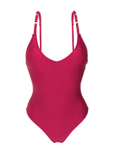 Load image into Gallery viewer, Product Front: Rio De Sol One-Piece Shimmer-Desejo Hype-Noa
