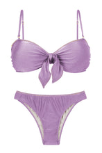Load image into Gallery viewer, Product Front: Rio De Sol Set Set Shimmer-Harmonia Bandeau-Knot Essential
