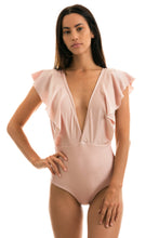 Load image into Gallery viewer, Model Front: Rio De Sol One-Piece Essence Frill

