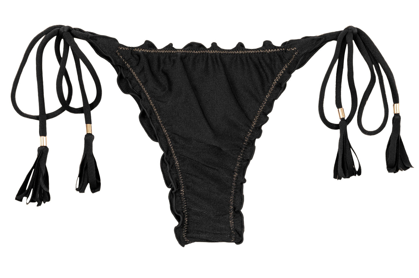 Product Front: Rio De Sol Bottom Bottom Shimmer-Black Frufru-Fio
