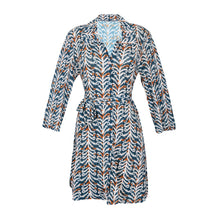 Load image into Gallery viewer, Product Front: Rio De Sol Shirtdress Ikat Chemise
