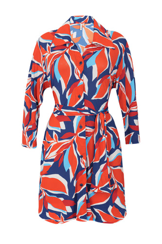 Product Front: Rio De Sol Shirtdress Leaves Chemise
