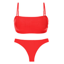 Load image into Gallery viewer, Product Front: Rio De Sol Set Set Rouge Bandeau-Reto Nice-Fio
