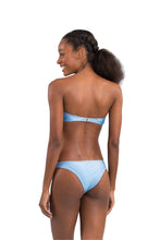 Load image into Gallery viewer, Model Back: Rio De Sol Set Set Shimmer-Baltic-Sea Bandeau-Joy Essential
