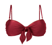 Load image into Gallery viewer, Product Front: Rio De Sol Top Top Shimmer-Divino Bandeau-Knot
