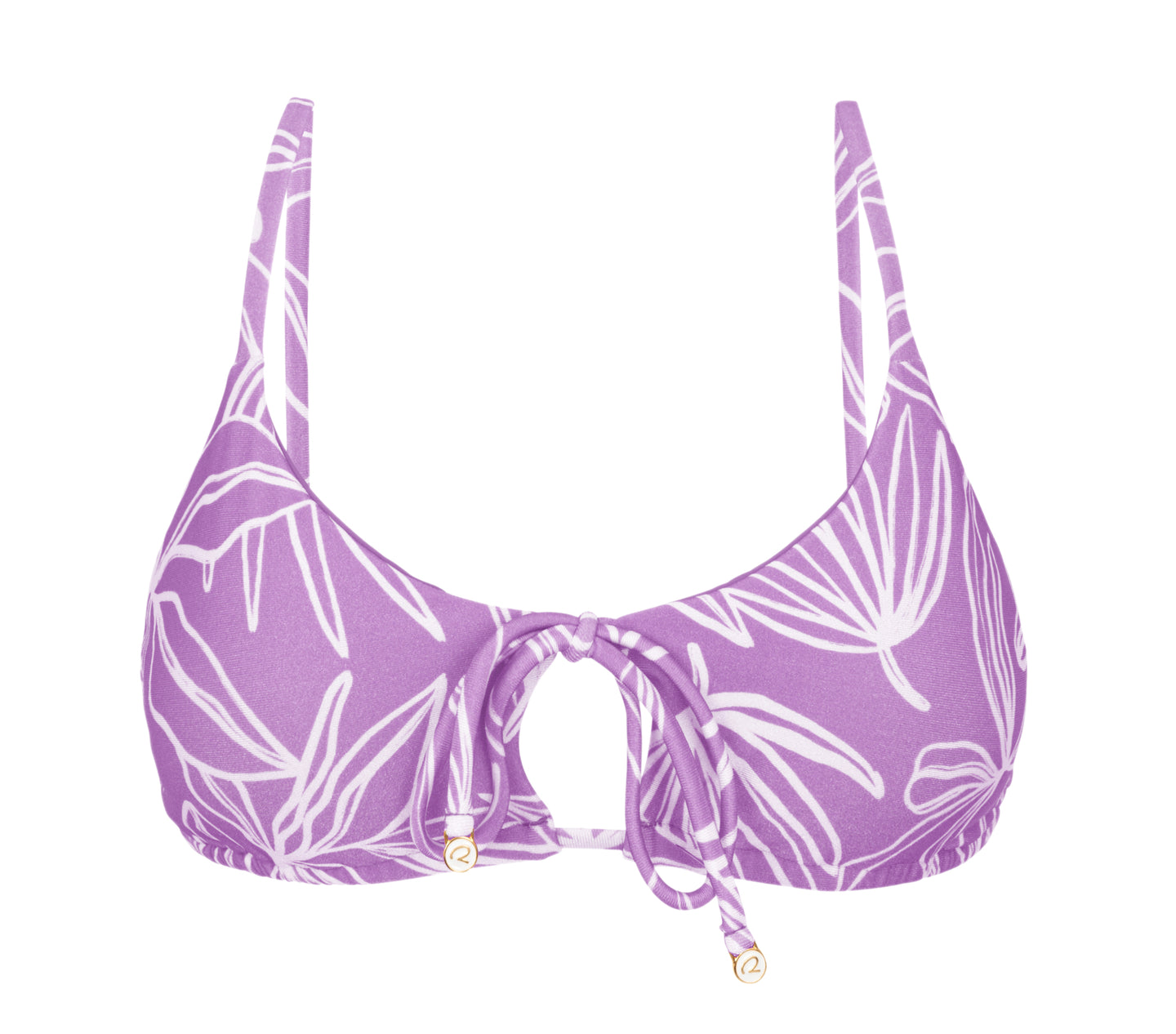 Product Front: Rio De Sol Top Top Trail-Purple Tank-Tie