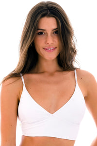 Top Cotele-Branco Tri-Tank