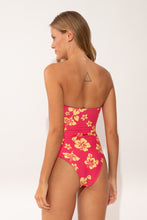 Load image into Gallery viewer, Model Back: Wednesday In Hawaii By Rio De Sol One-Piece Pua-Guava Aloha
